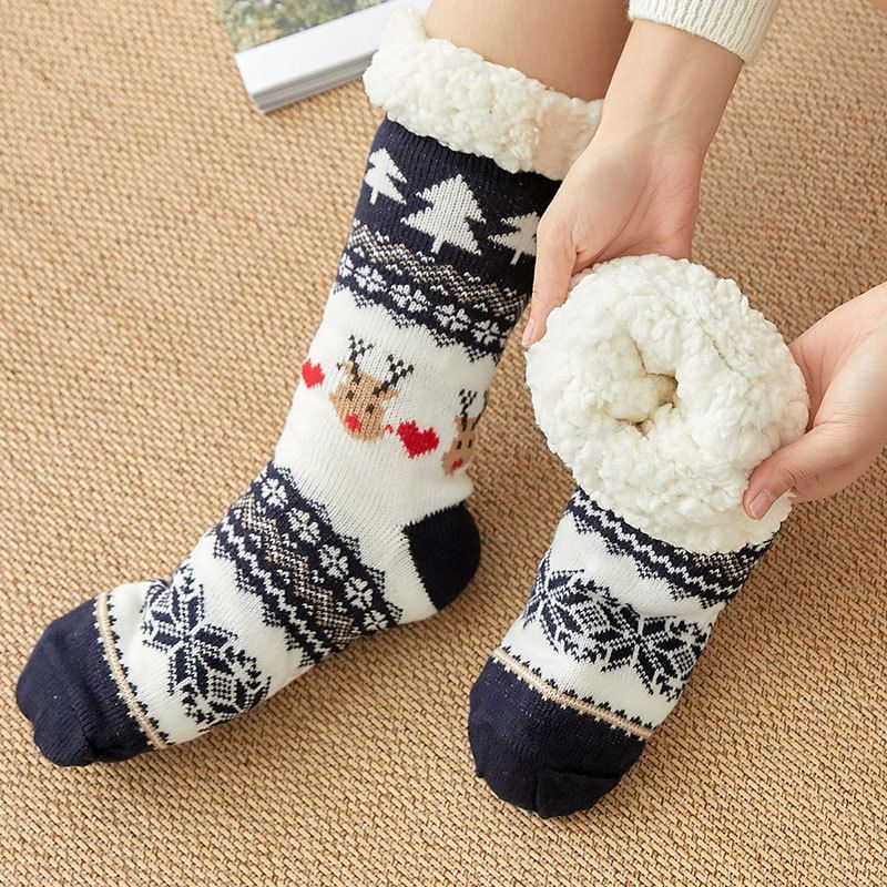 Femmes Mode Dessin Animé Polyester Fibre De Polyacrylonitrile Jacquard Crew Socks