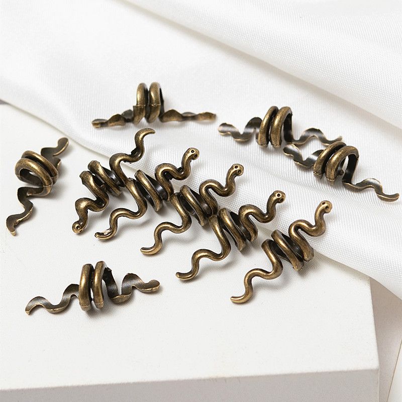Simple Style Snake Alloy Plating Hair Buckle
