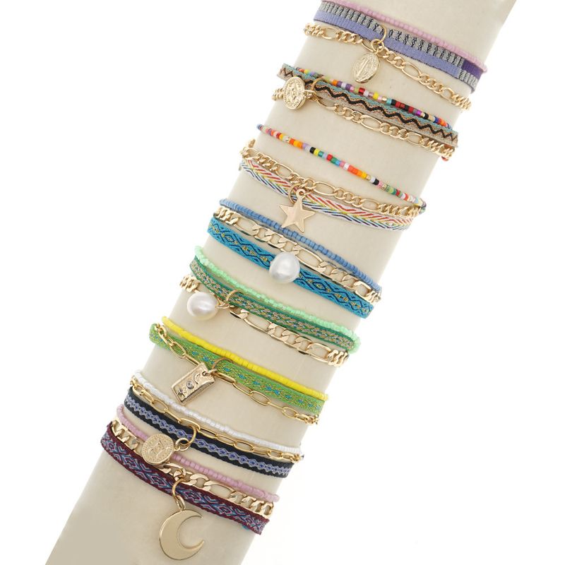 Bohemian Eye Rope Inlay Artificial Gemstones Women's Bracelets 1 Piece