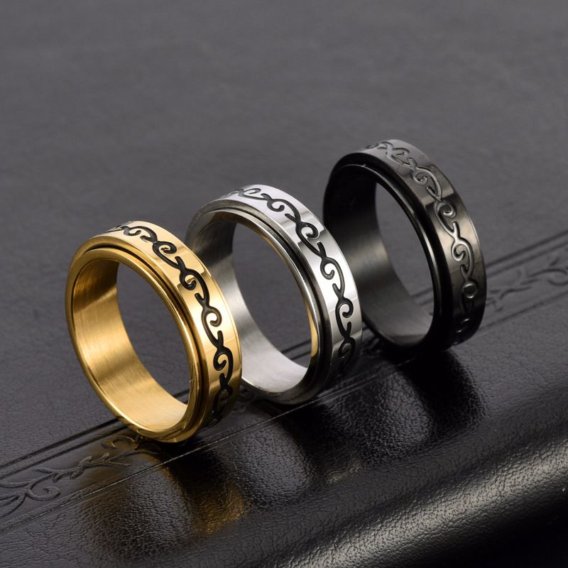 Fashion Simple Style Geometric Stainless Steel Metal Rings