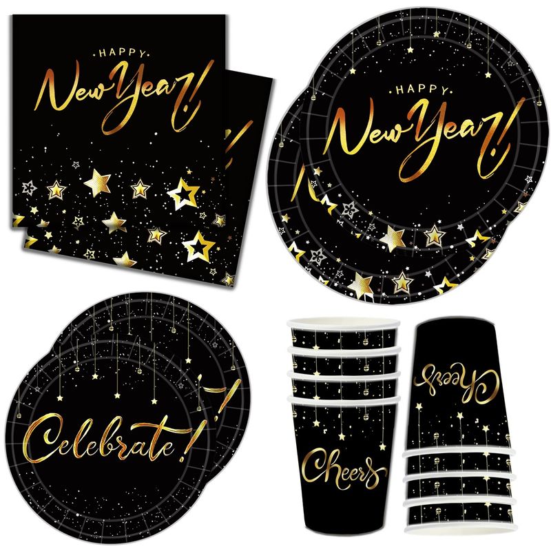 New Year Letter Paper Party Tableware