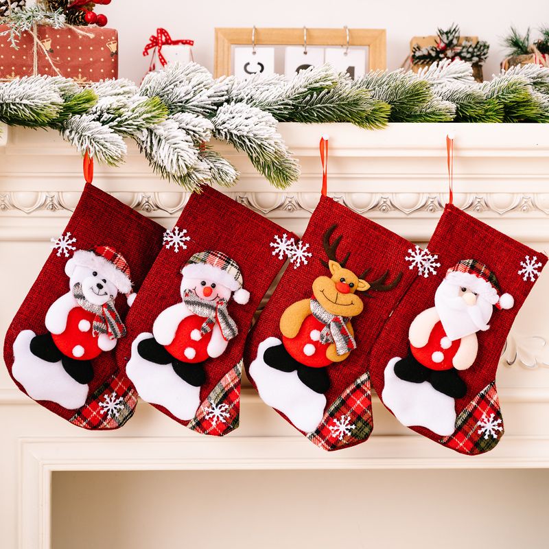 Christmas Cute Santa Claus Snowman Cloth Party Christmas Socks