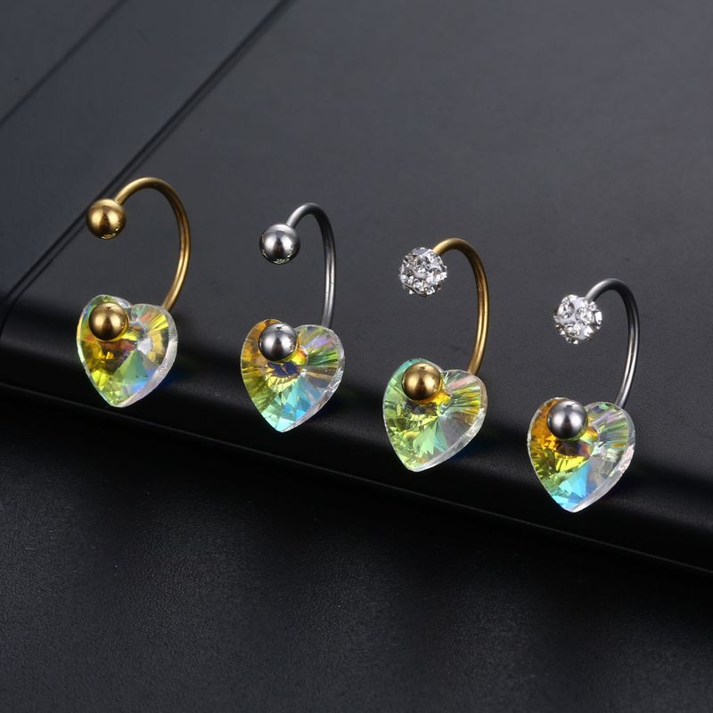 Cute Heart Shape Stainless Steel Nose Ring 1 Piece