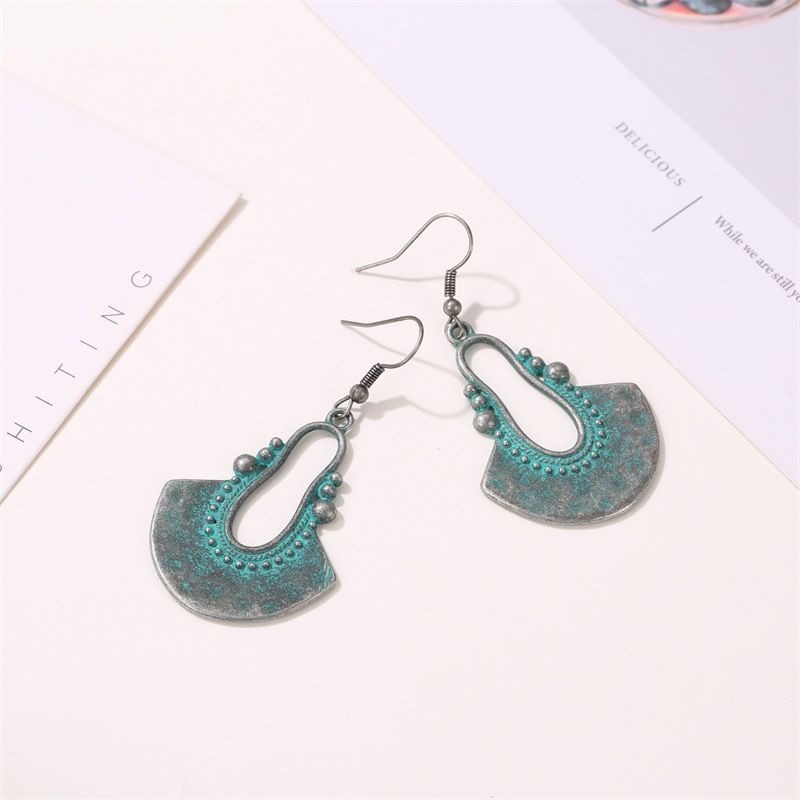 Fashion Sector Alloy Plating Women's Drop Earrings 1 Pair