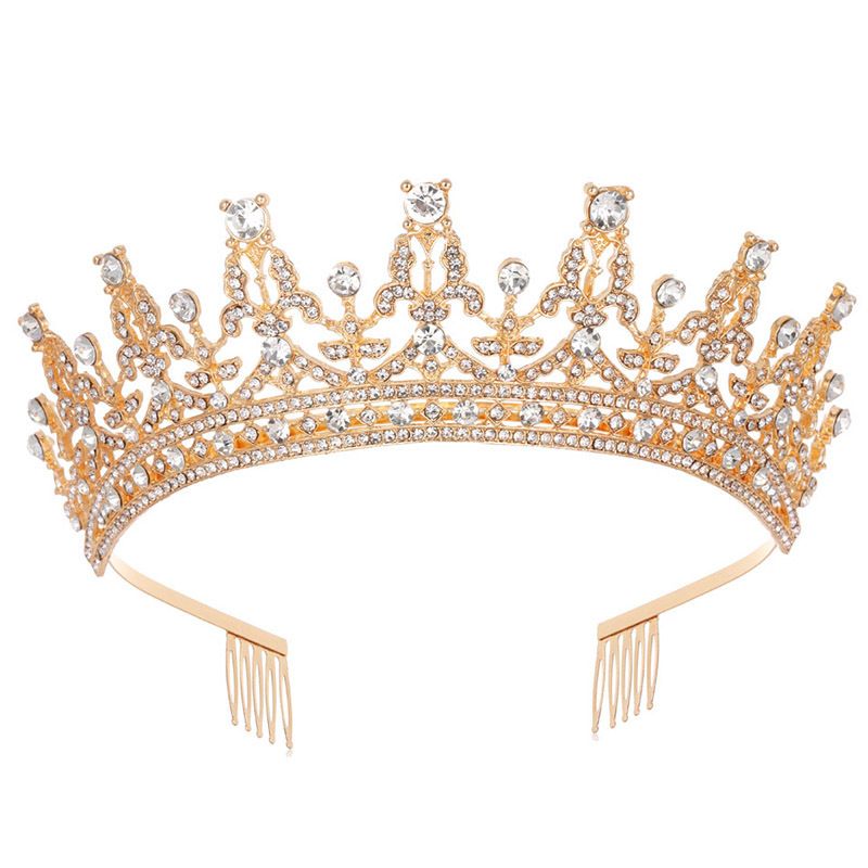 Ethnic Style Crown Alloy Diamond Rhinestones Crown 1 Piece