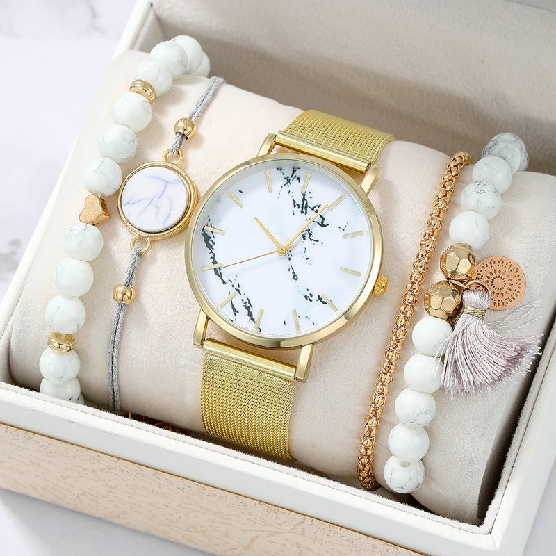Moda Color Sólido Hebilla Cuarzo Relojes De Mujer