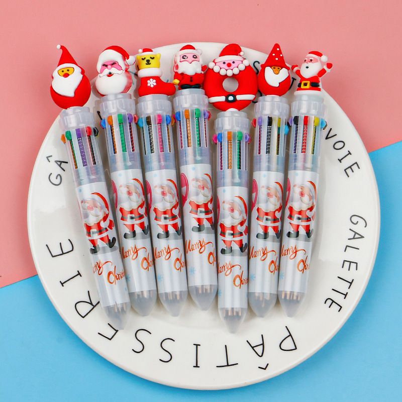 Cute Student Cartoon Multi-color Christmas Gift Ballpoint Pen 1 Piece