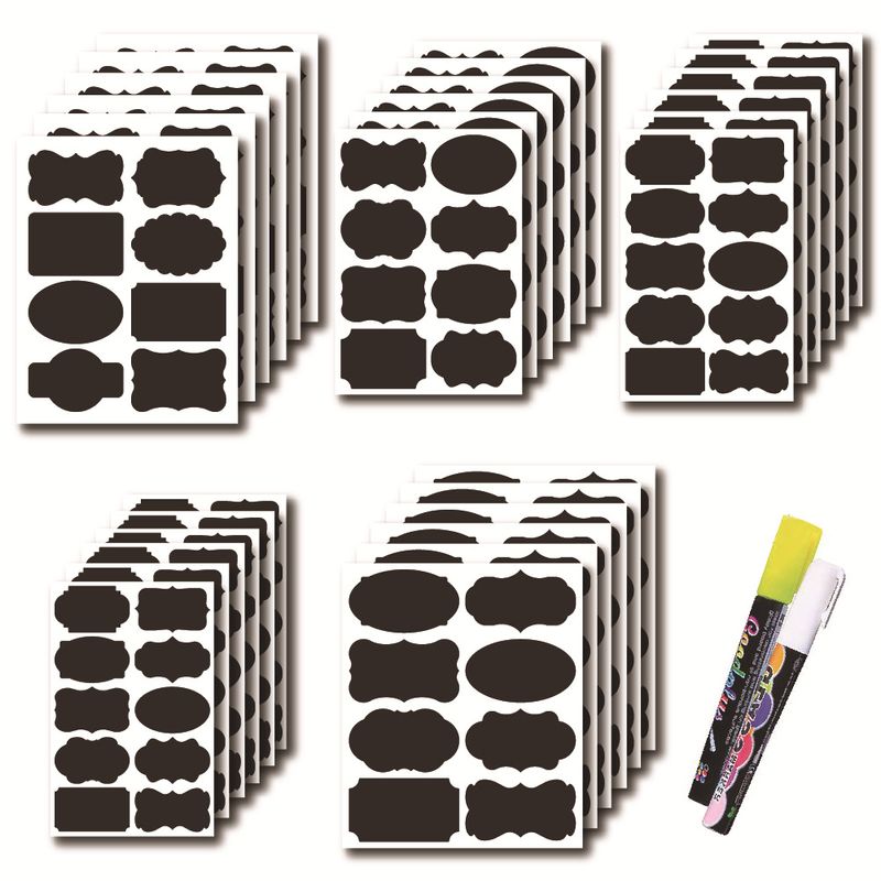 Creative Self-adhesive Label Special-shaped Black Pvc Irregular Stickers