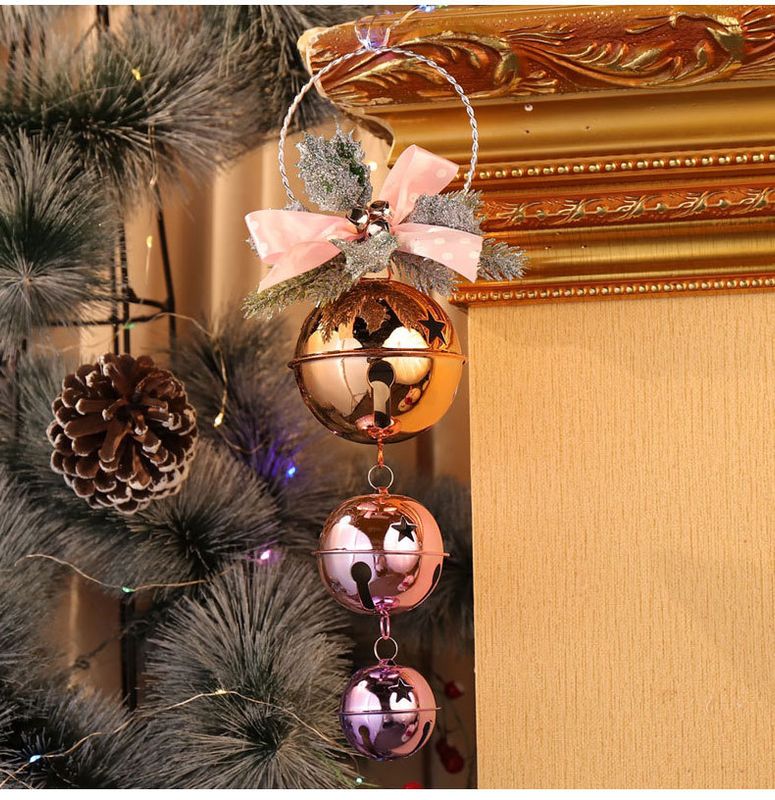 Weihnachten Mode Glocke Eisen Gruppe Hängende Ornamente
