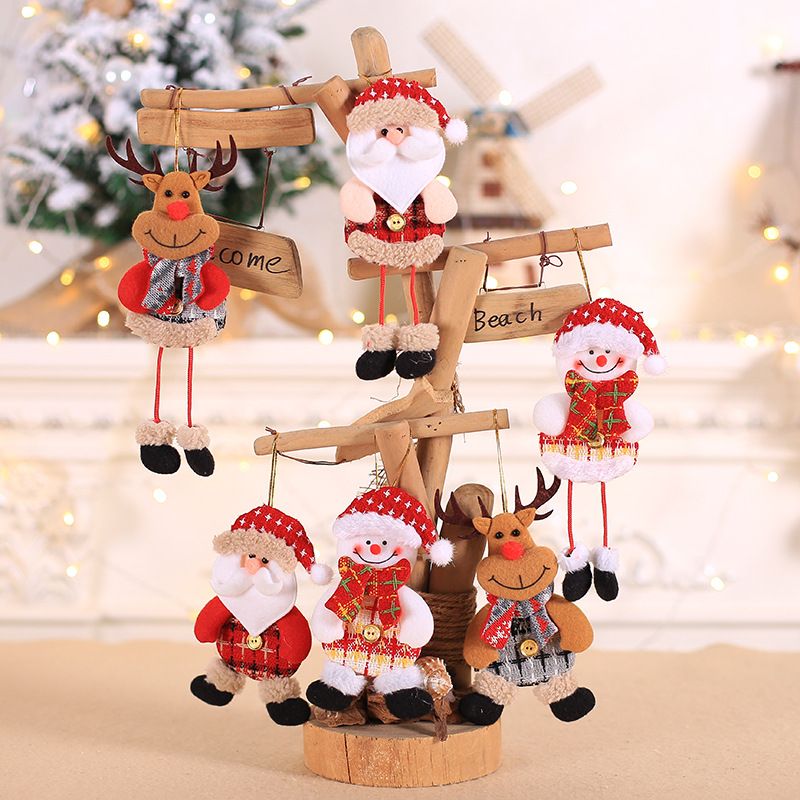 Christmas Fashion Snowman Elk Cloth Party Hanging Ornaments 1 Piece