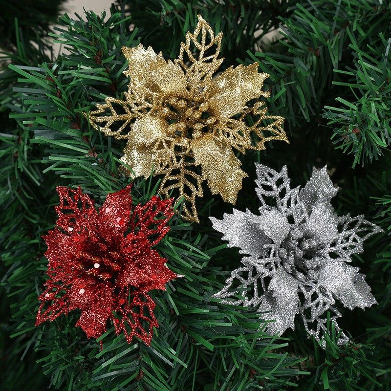 Christmas Fashion Flower Plastic Party Decorative Props 1 Piece