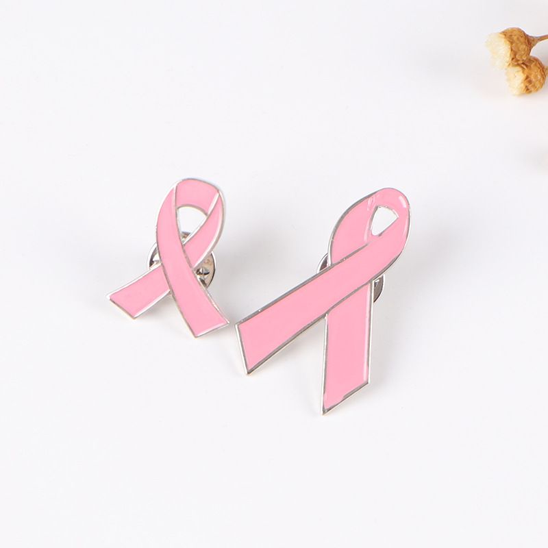 Korean Style Pink Ribbon Alloy Plating Women's Brooches