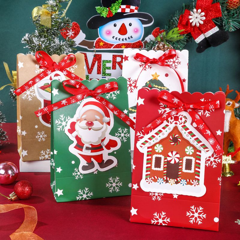 Navidad Árbol De Navidad Papá Noel Papel Fiesta Suministros Para Envolver Regalos 1 Pieza