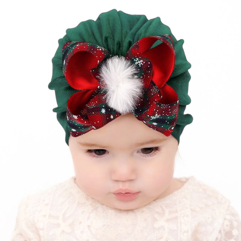 Children Unisex Fashion Bow Knot Snowflake Baby Hat
