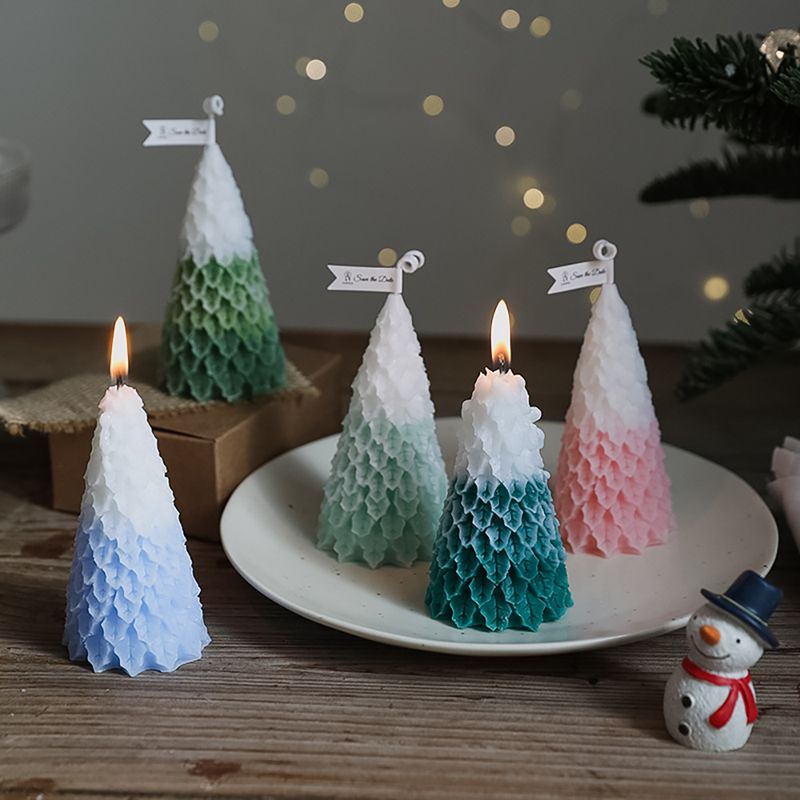 Christmas Romantic Christmas Tree Paraffin Indoor Candle 1 Piece