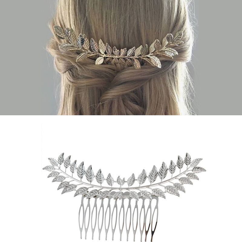 Fashion Leaf Alloy Hollow Out Hair Combs