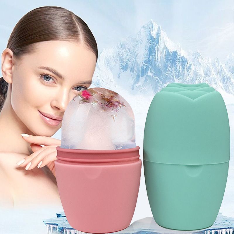 Silikon Tragbare Ice Tray Kühlung Gesichts Massage Eis Kompressor