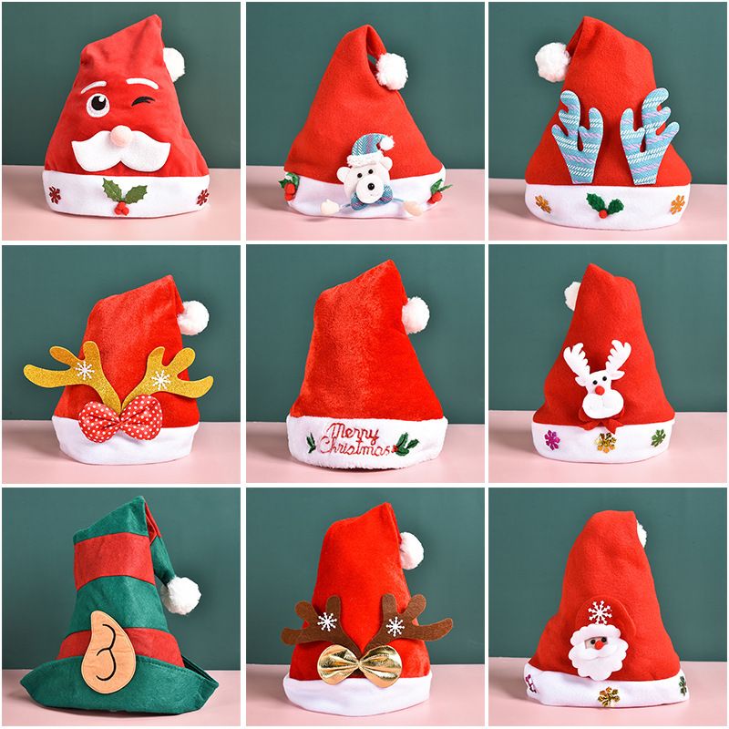 Christmas Fashion Antlers Plush Party Christmas Hat 1 Piece