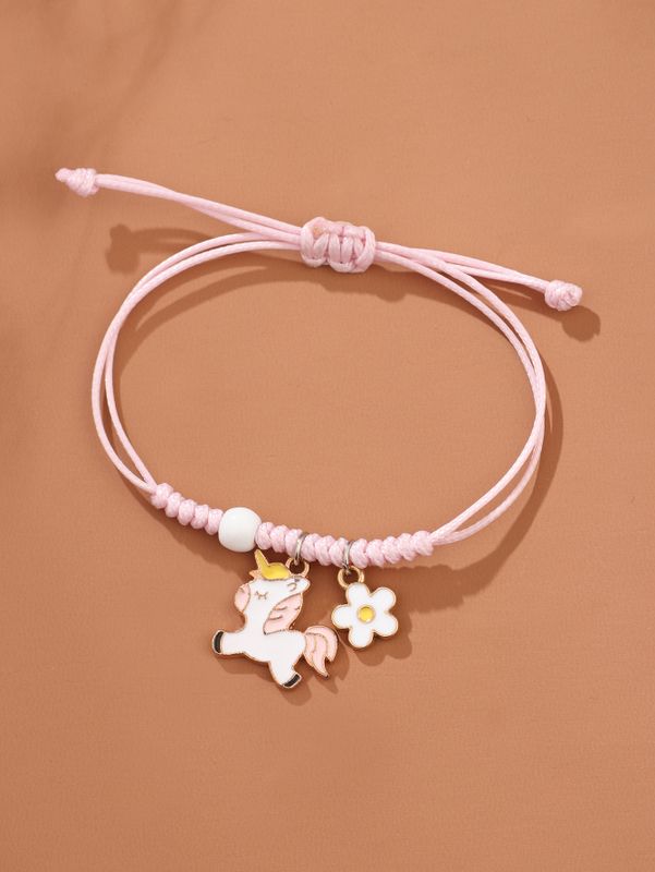 Moda Unicornio Soga Hecho A Mano Hecho A Mano Mujeres Pulsera