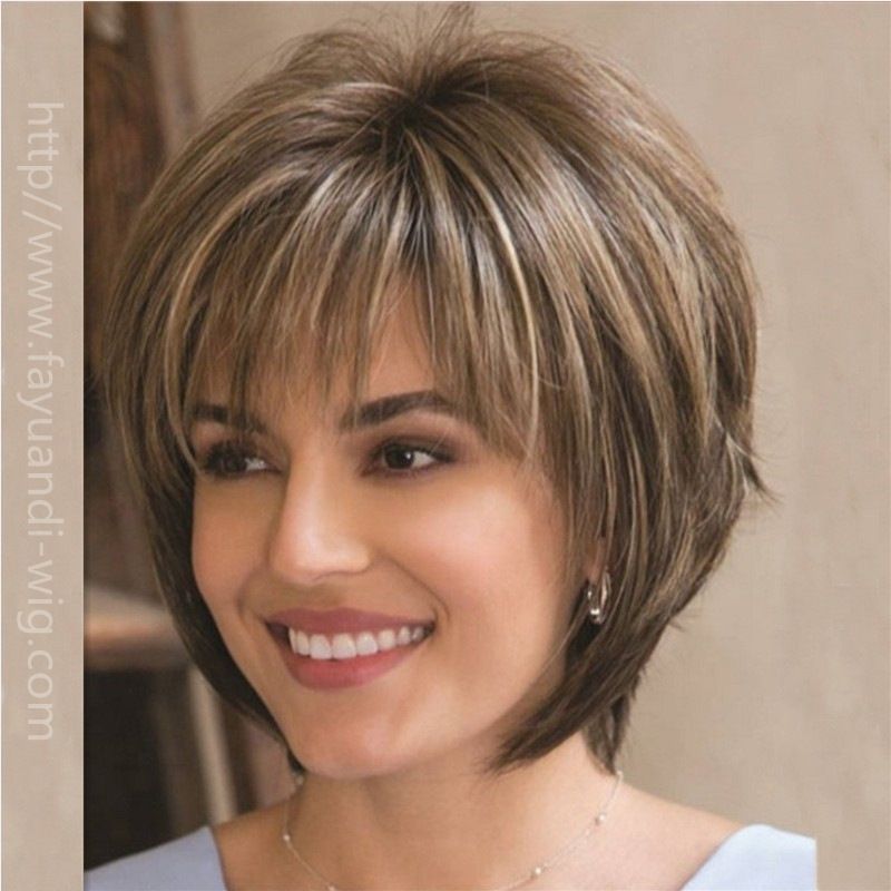 Women's Fashion Daily High Temperature Wire Side Fringe Short Straight Hair Wigs