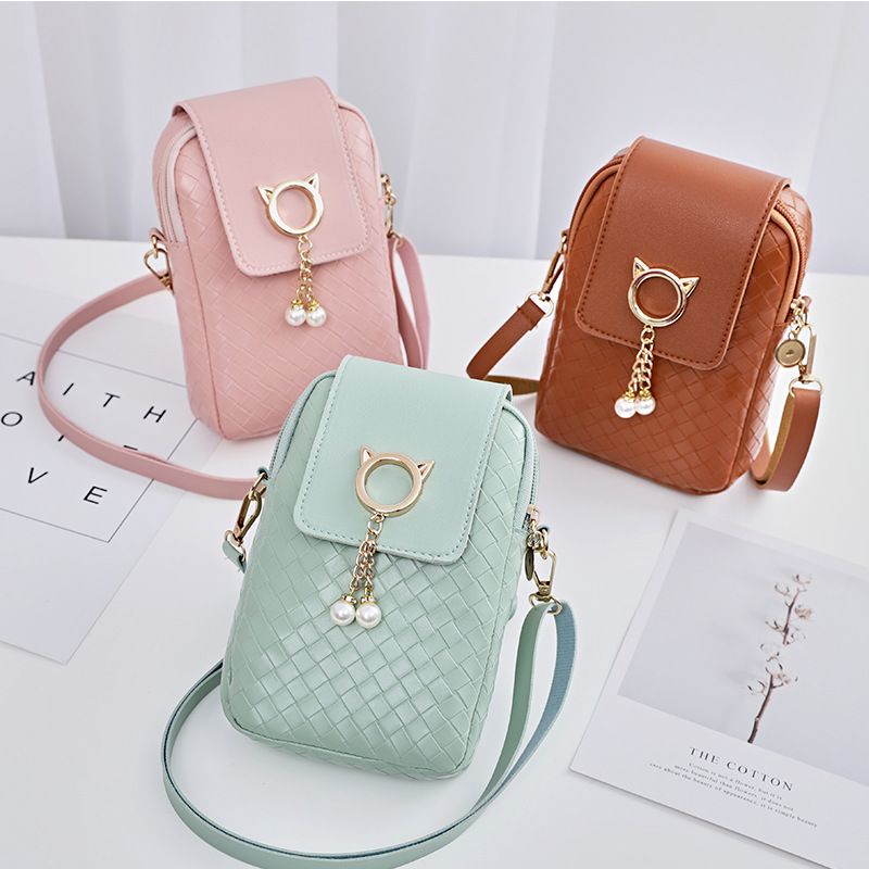 Mujeres Pvc Elegante Cartera De Teléfono