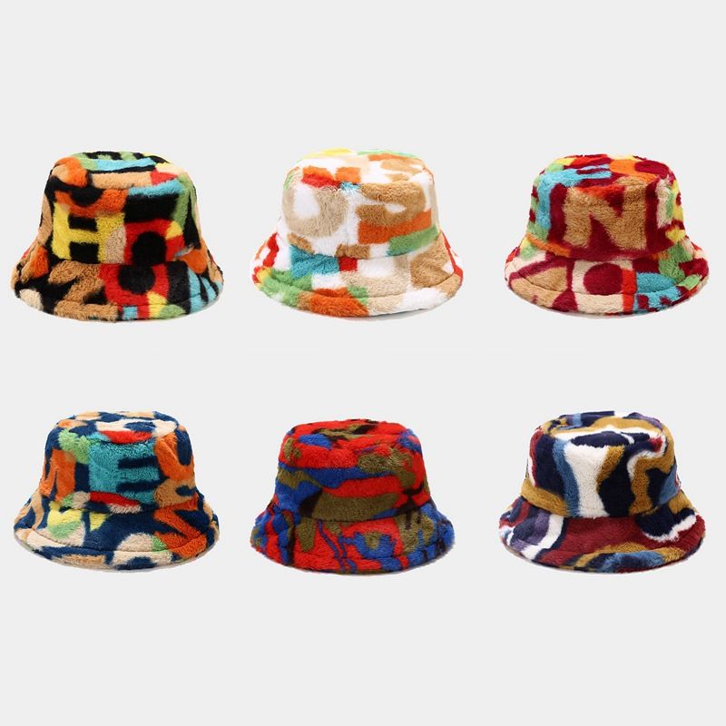 Women's Fashion Color Block Bucket Hat