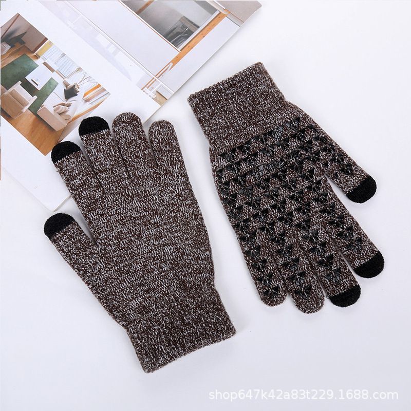Unisex Mode Einfarbig Polyacrylnitril-faser Handschuhe 1 Paar