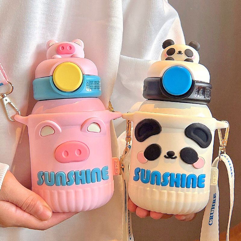 Cute Cartoon Stainless Steel Thermos Cup 1 Piece