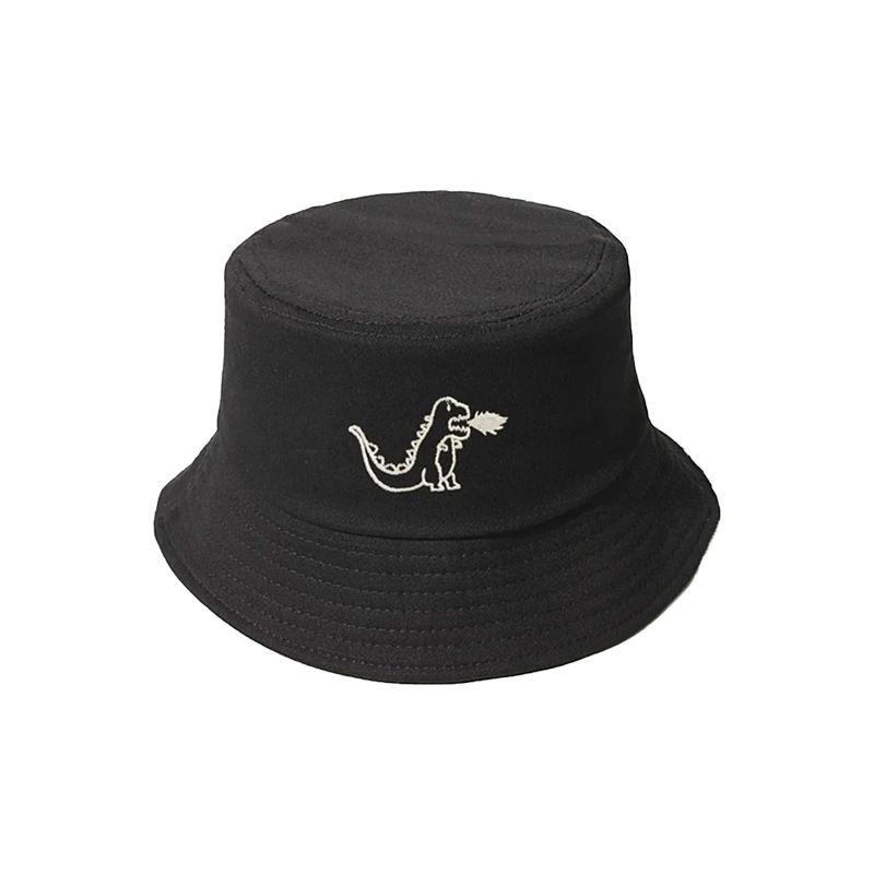 Unisex Fashion Dinosaur Sewing Wide Eaves Bucket Hat