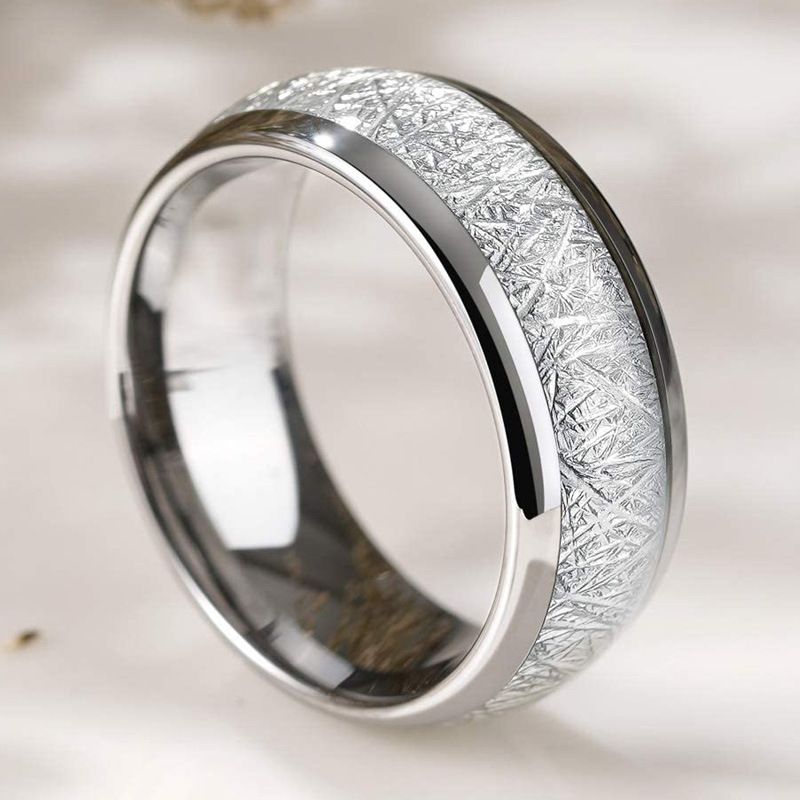 Fashion Geometric Stainless Steel Metal Rings 1 Piece