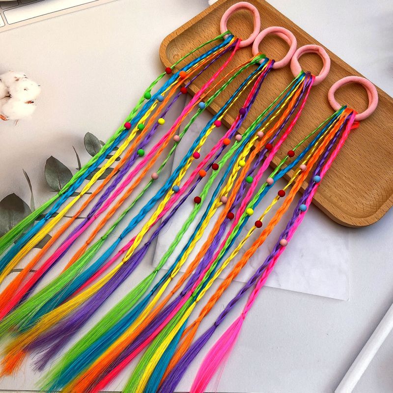 Fashion Colorful Mixed Materials Hair Tie 1 Piece