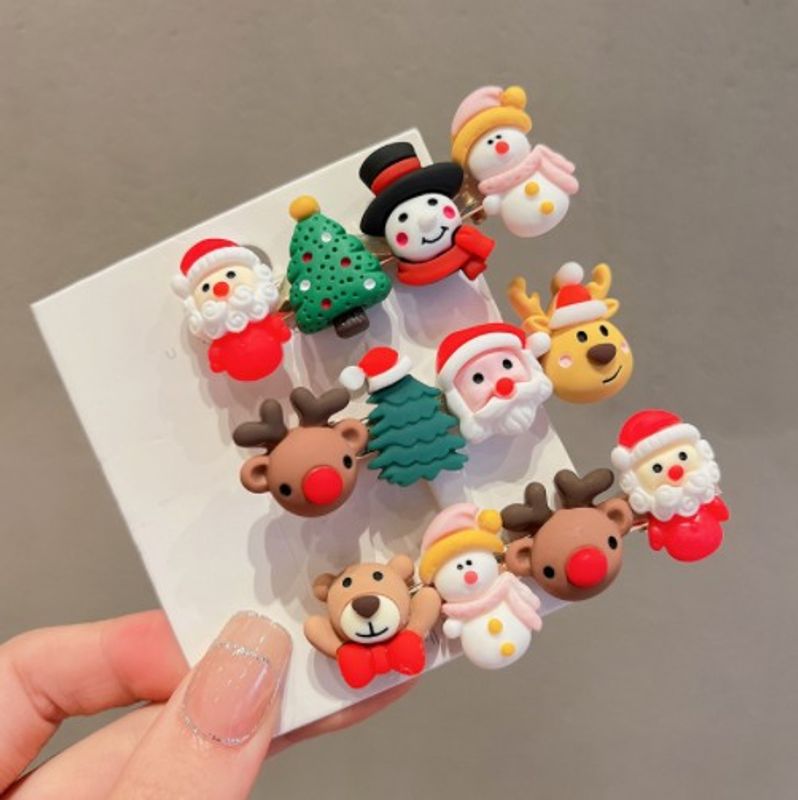 Pinza De Pelo Arylic Árbol De Navidad De Moda 1 Pieza