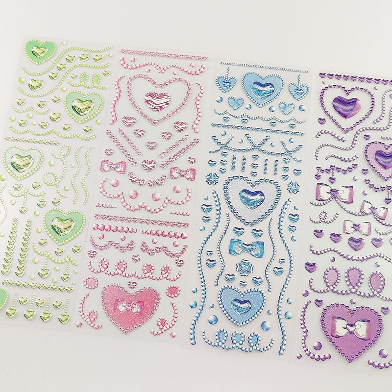 Cute Decorative Material Crystal Diamond Sequins Stickers