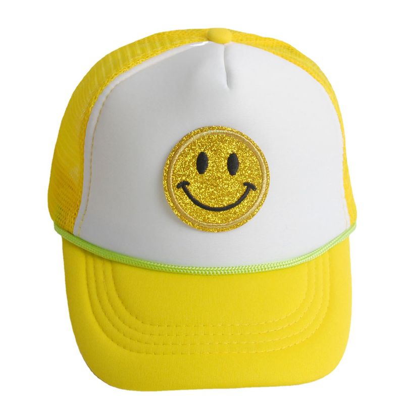 أطفال للجنسين الأساسي وجه مبتسم قبعة البيسبول