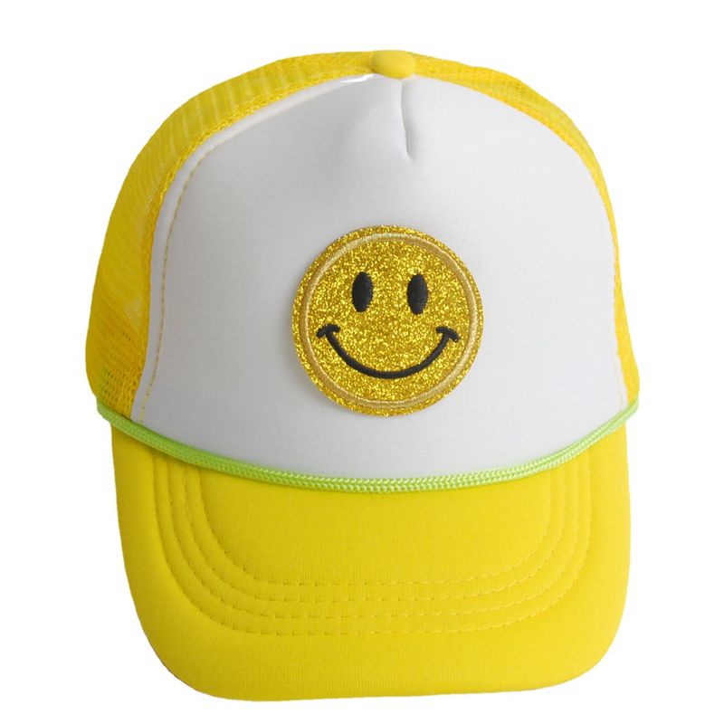 Children Unisex Basic Smiley Face Baseball Cap