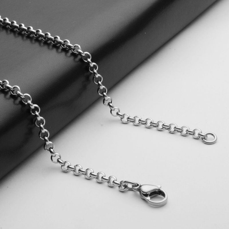 Simple Style Geometric Titanium Steel Polishing Necklace 1 Piece