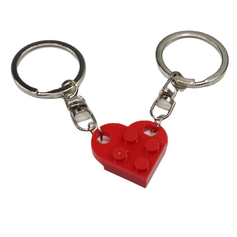 Cute Heart Shape Alloy Unisex Bag Pendant Keychain 1 Piece