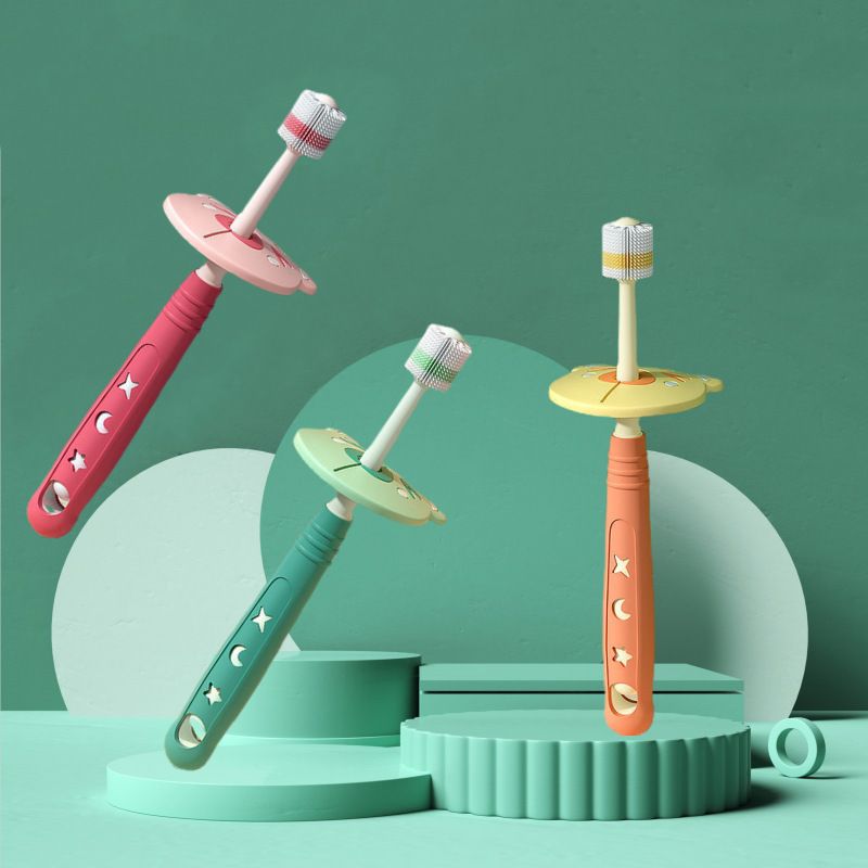 Cute Cartoon Pp Nano Material Baby Toothbrush