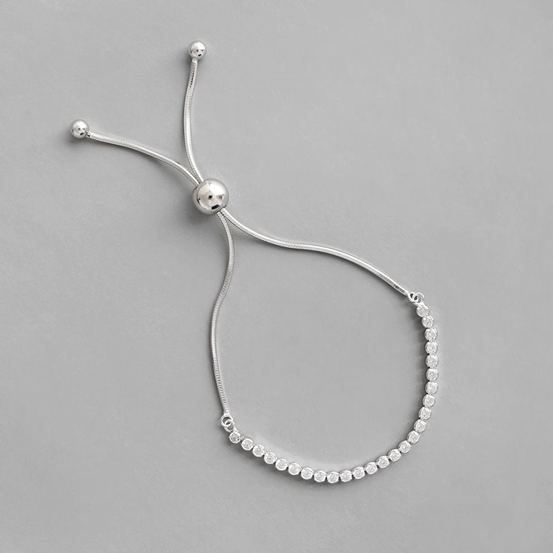 Simple Style Geometric Sterling Silver Plating Bracelets 1 Piece