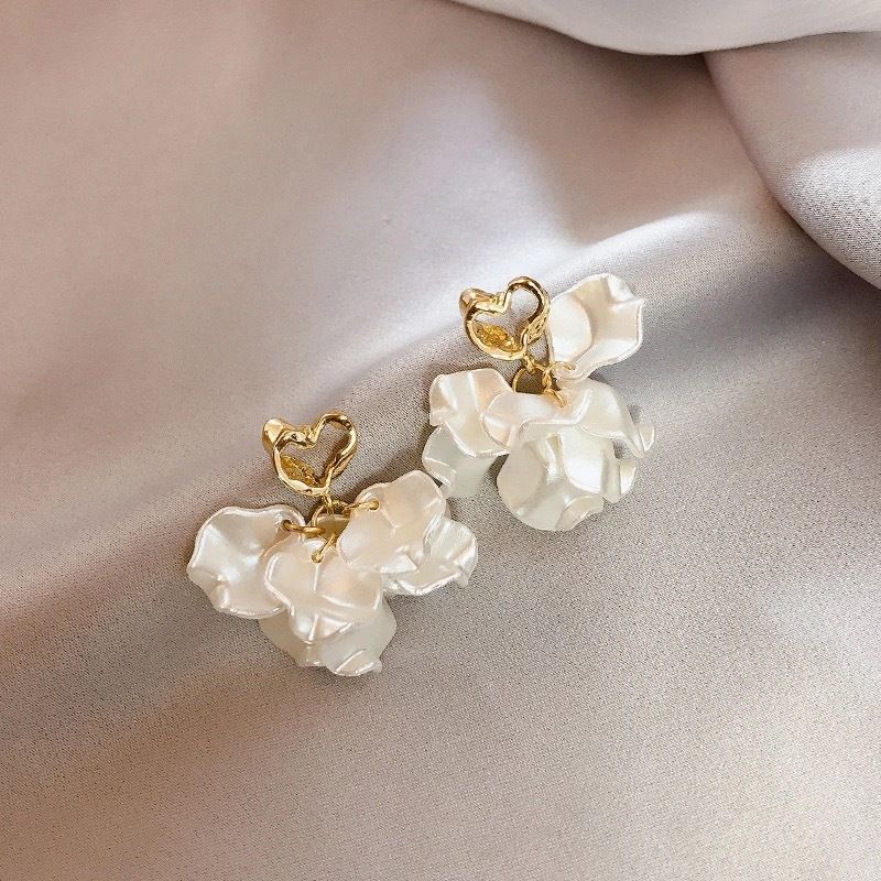 Simple Style Flower Arylic Women's Drop Earrings 1 Pair