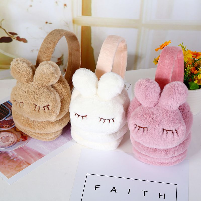 New Korean Style Plush Children's Earmuffs Warm-keeping Earmuffs Women's Winter Cute Creative Rabbit Ear Warmer Earmuff