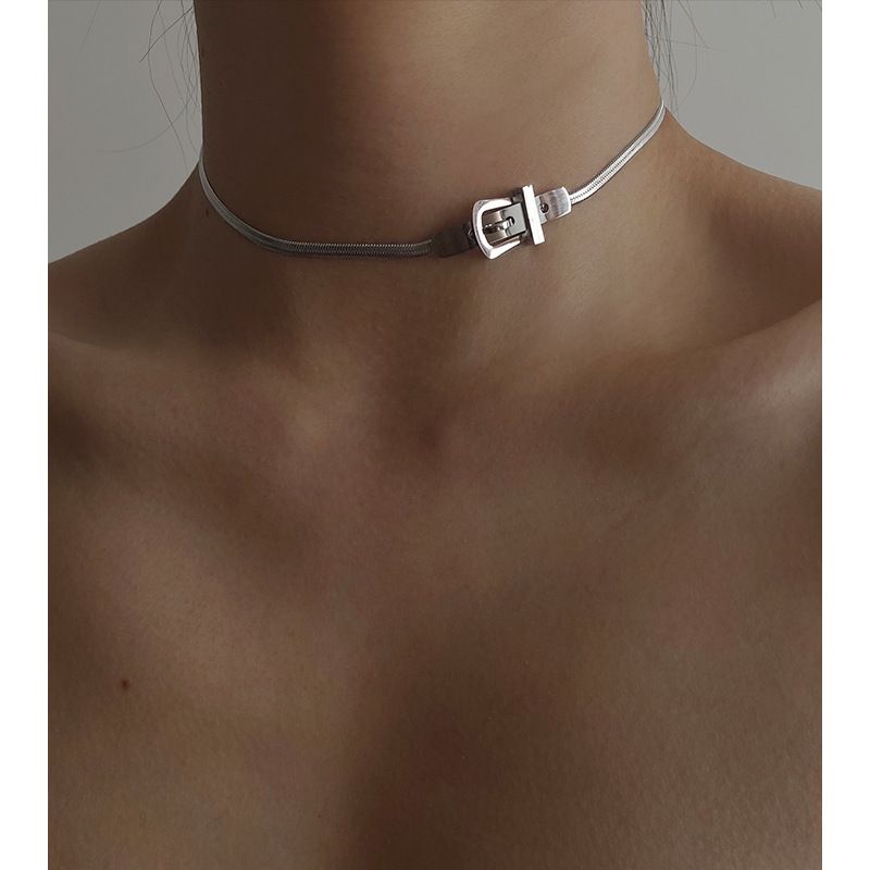 Mode Geometrisch Titan Stahl Überzug Halsband 1 Stück