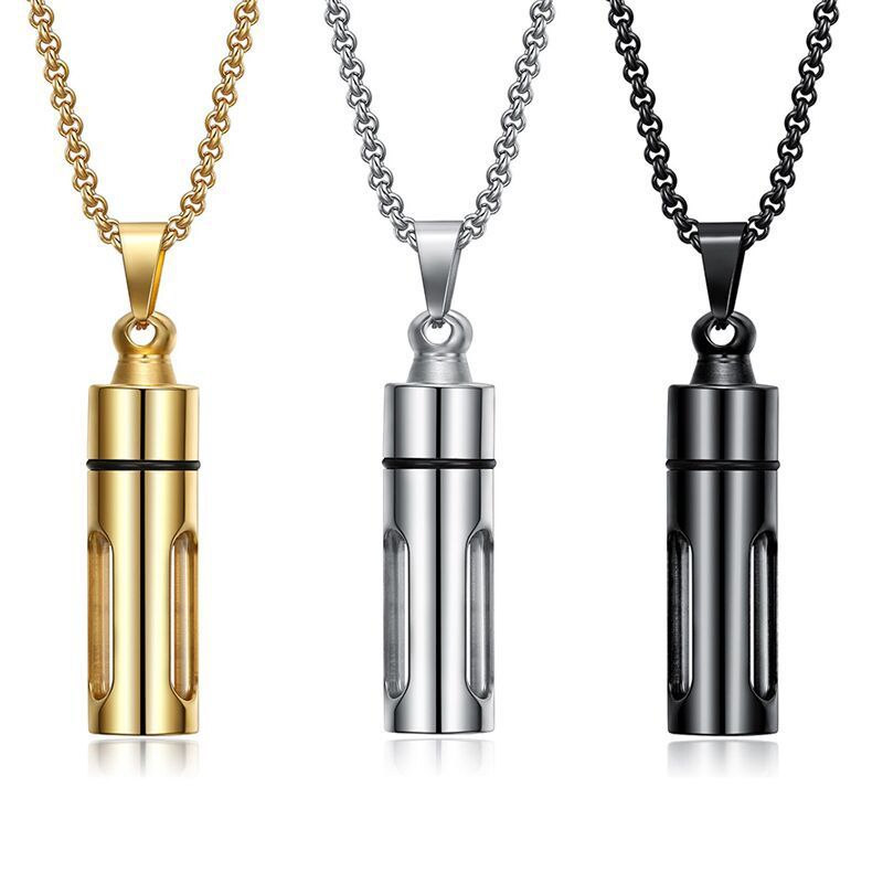 Fashion Geometric Stainless Steel Glass Plating Necklace