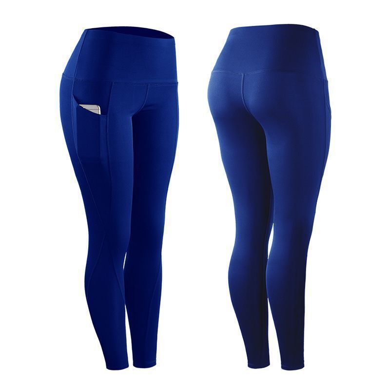 Simple Style Solid Color Polyester Patchwork Active Bottoms Leggings