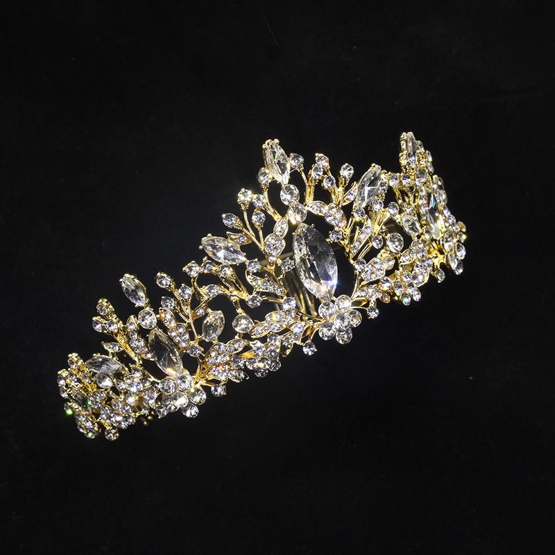 Moda Corona Aleación Diamante De Imitación Banda Para El Cabello 1 Pieza