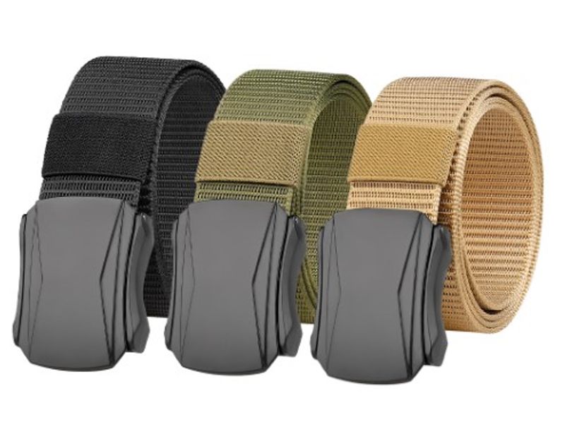 Sports Solid Color Imitation Nylon Alloy Unisex Woven Belts 1 Piece