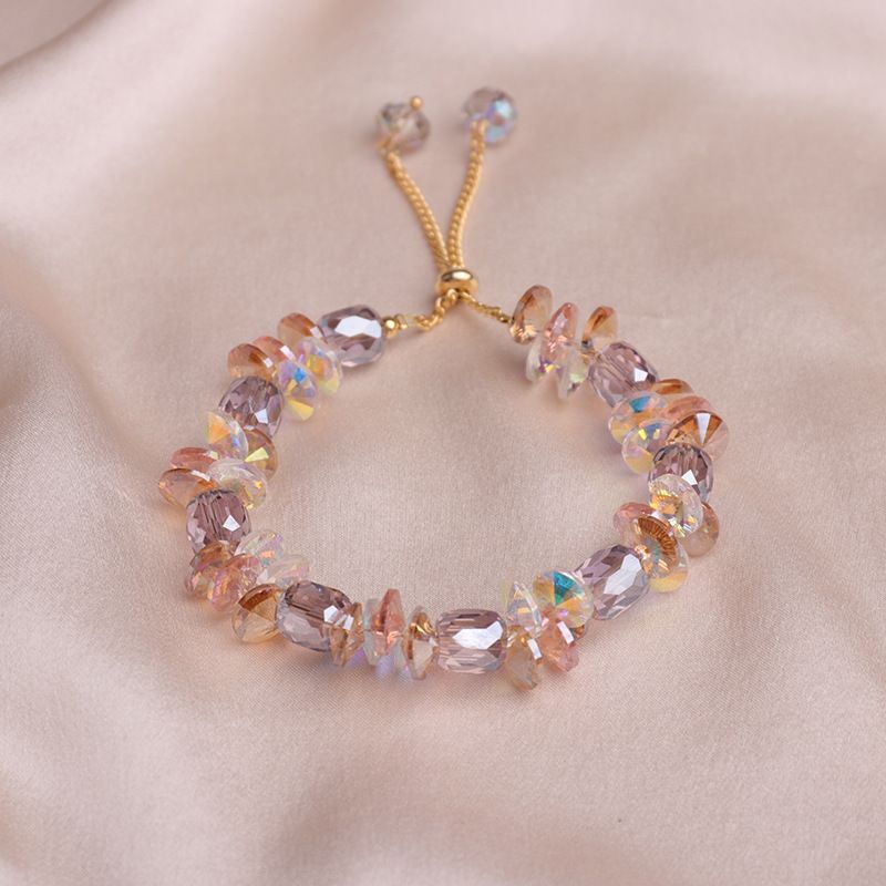 Moda Irregular Cristal Artificial Con Cuentas Mujeres Pulsera 1 Pieza