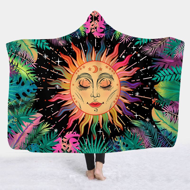 Retro Sonne Polyester Decke