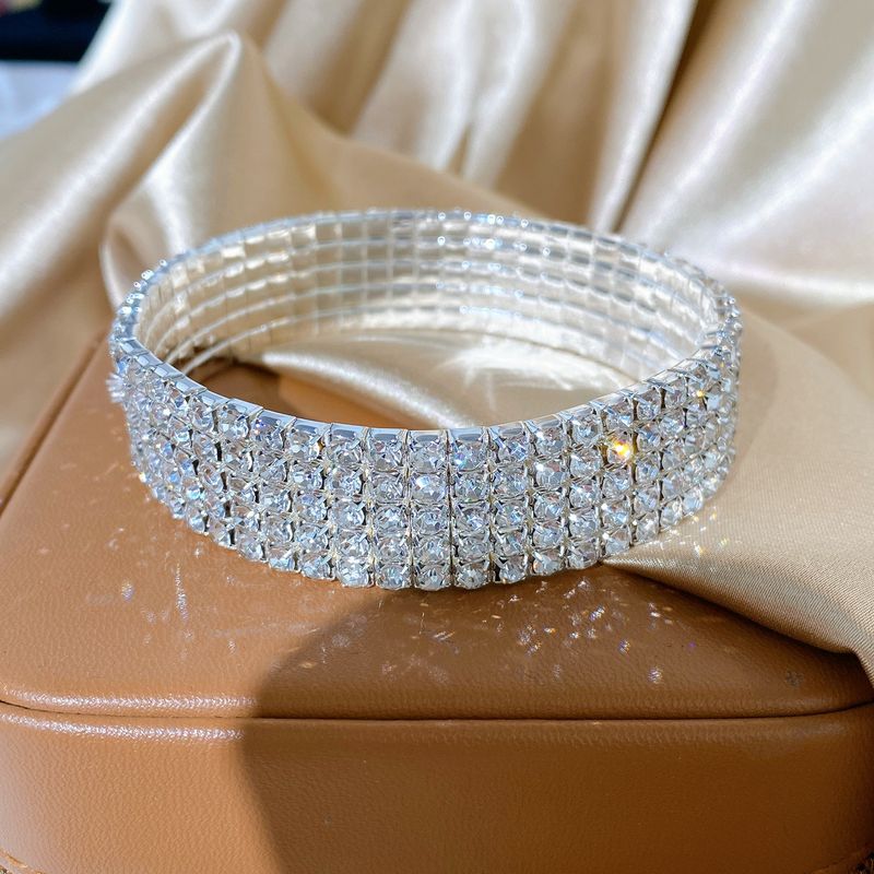Moda Ronda Cristal Artificial Enchapado Diamantes De Imitación Artificiales Mujeres Calcetín 1 Pieza