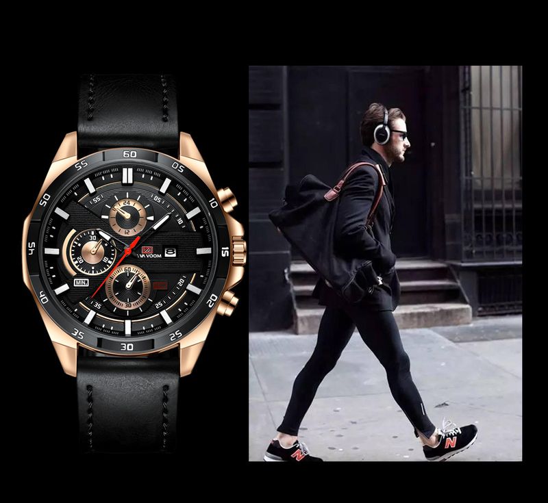 Fashion Geometric Buckle Quartz Men's Watches